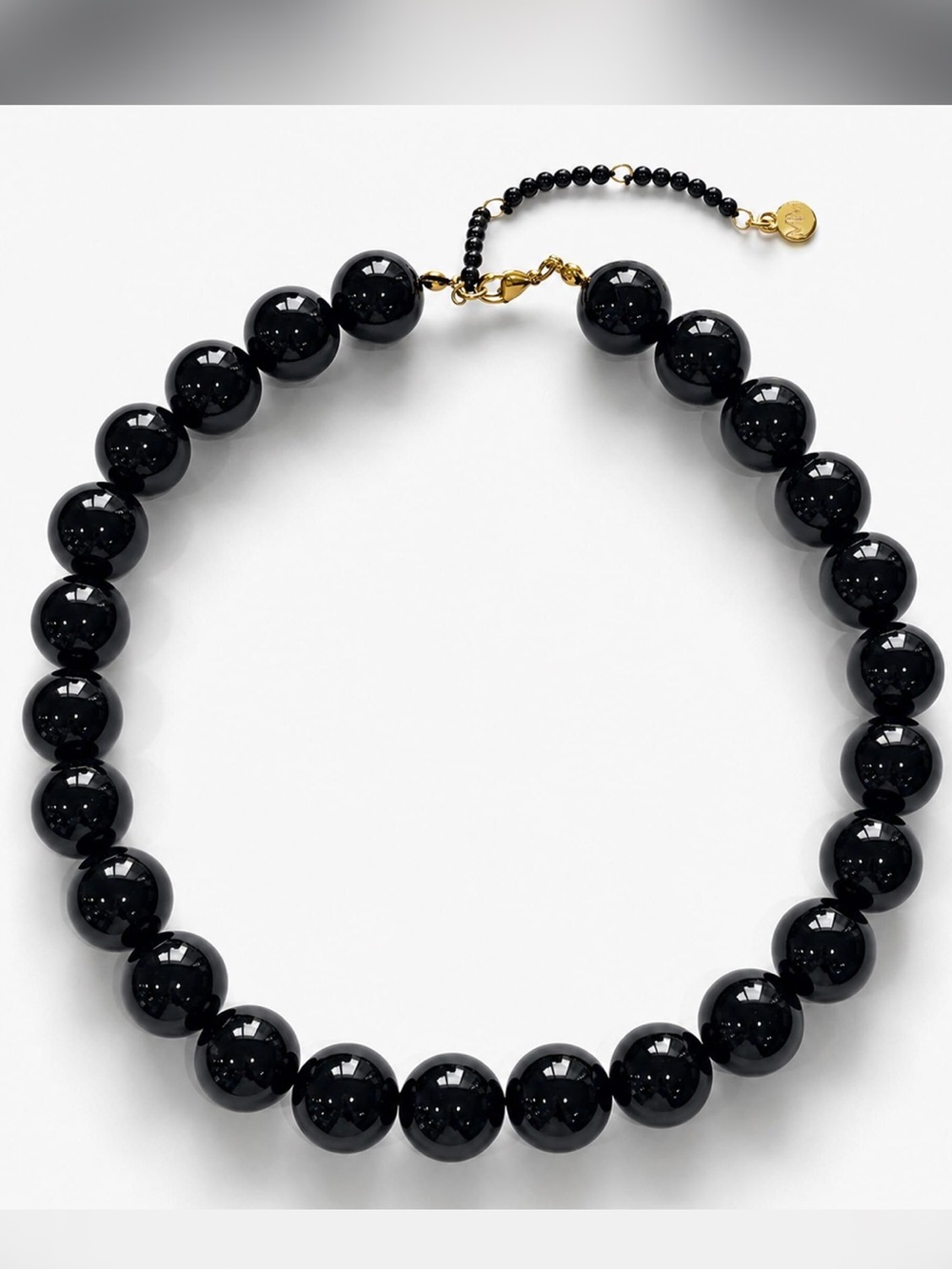 New mayamar black round beaded Elegant Necklace
